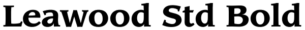 Leawood Std Bold Font
