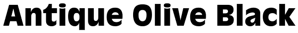 Antique Olive Black Font