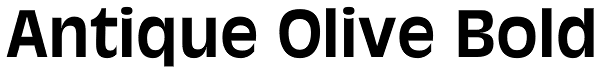 Antique Olive Bold Font