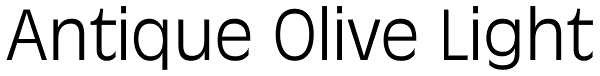 Antique Olive Light Font