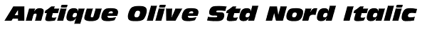 Antique Olive Std Nord Italic Font