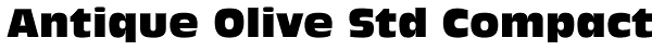 Antique Olive Std Compact Font