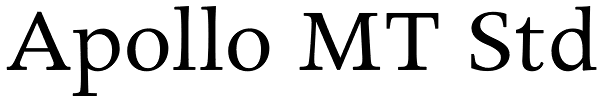 Apollo MT Std Font