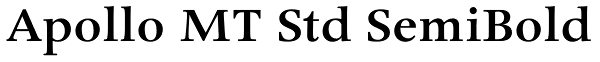 Apollo MT Std SemiBold Font