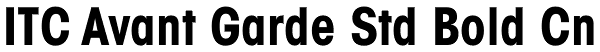 ITC Avant Garde Std Bold Cn Font