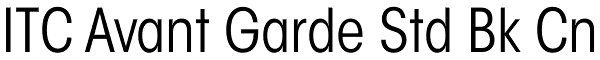 ITC Avant Garde Std Bk Cn Font