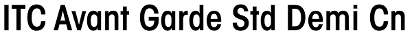 ITC Avant Garde Std Demi Cn Font