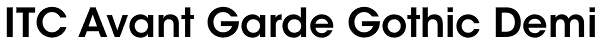 ITC Avant Garde Gothic Demi Font