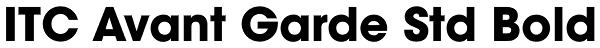 ITC Avant Garde Std Bold Font