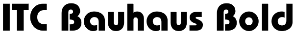 ITC Bauhaus Bold Font