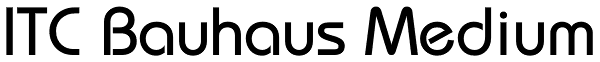 ITC Bauhaus Medium Font
