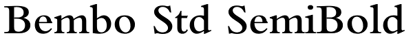 Bembo Std SemiBold Font