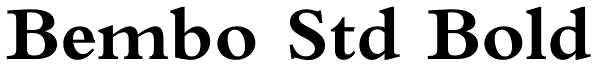 Bembo Std Bold Font