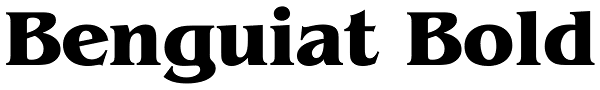 Benguiat Bold Font
