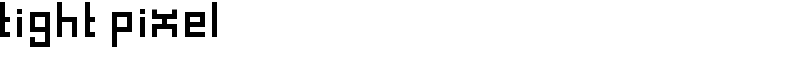 tight pixel Font