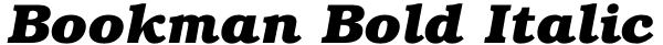 Bookman Bold Italic Font