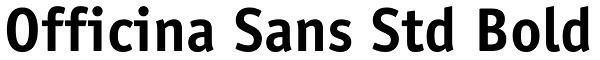 Officina Sans Std Bold Font