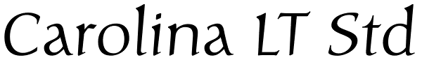 Carolina LT Std Font