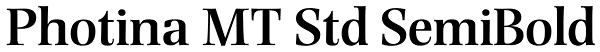Photina MT Std SemiBold Font
