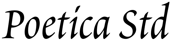 Poetica Std Font