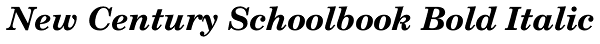 New Century Schoolbook Bold Italic Font
