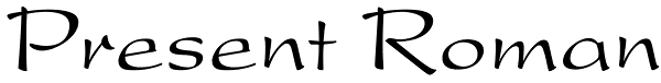 Present Roman Font