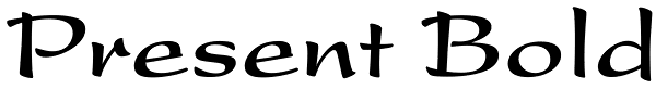 Present Bold Font