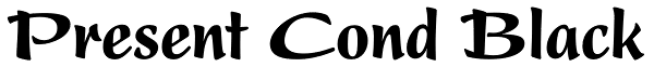 Present Cond Black Font