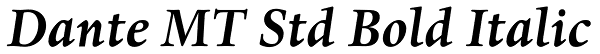 Dante MT Std Bold Italic Font