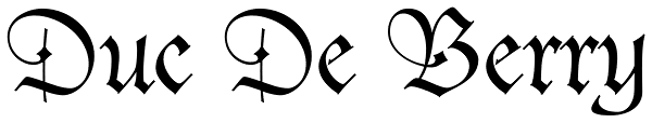 Duc De Berry Font