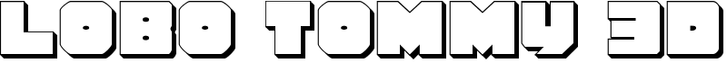 Lobo Tommy 3D Font