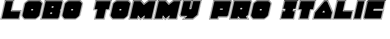 Lobo Tommy Pro Italic Font