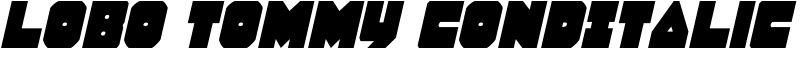 Lobo Tommy CondItalic Font