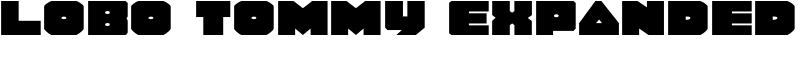 Lobo Tommy Expanded Font