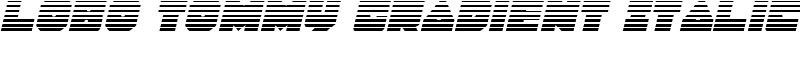 Lobo Tommy Gradient Italic Font