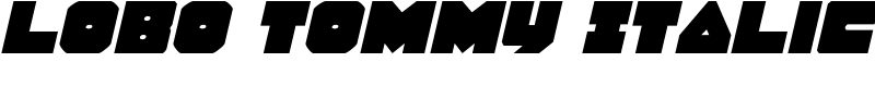 Lobo Tommy Italic Font