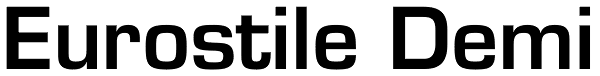 Eurostile Demi Font