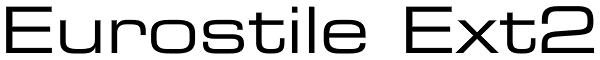 Eurostile Ext2 Font