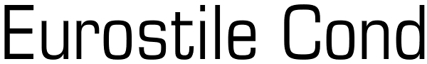 Eurostile Cond Font