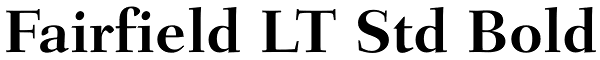 Fairfield LT Std Bold Font