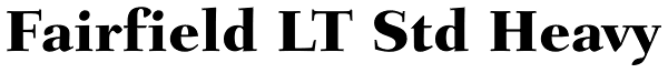 Fairfield LT Std Heavy Font