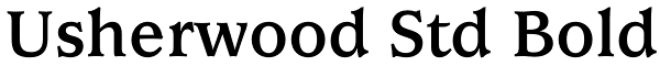 Usherwood Std Bold Font