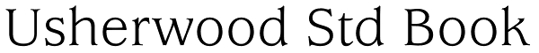 Usherwood Std Book Font