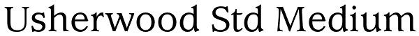 Usherwood Std Medium Font