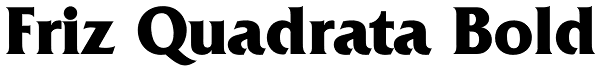 Friz Quadrata Bold Font