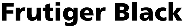 Frutiger Black Font