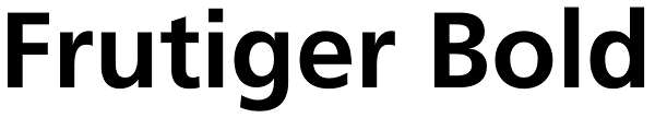 Frutiger Bold Font