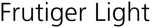 Frutiger Light Font