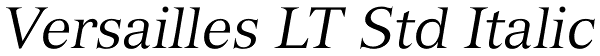 Versailles LT Std Italic Font