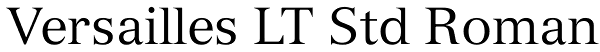 Versailles LT Std Roman Font